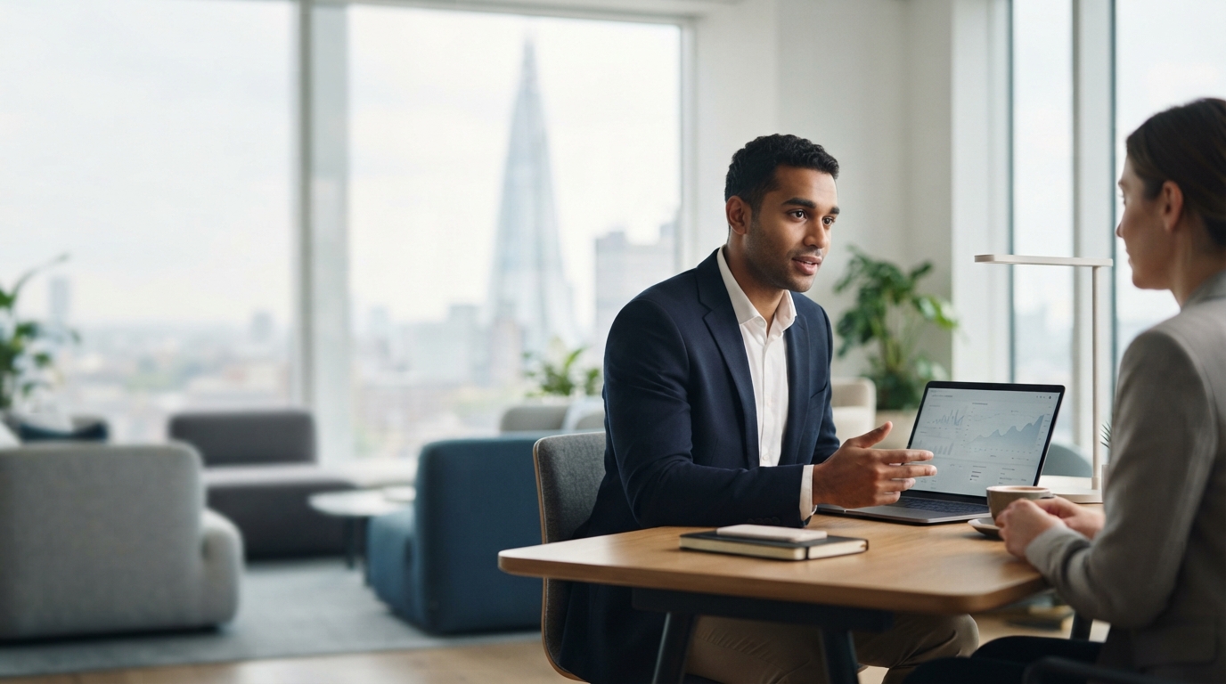 Keen Vestix — a calm, orderly workspace representing considered retirement investment planning